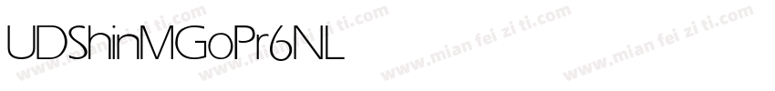 UDShinMGoPr6N Light字体转换